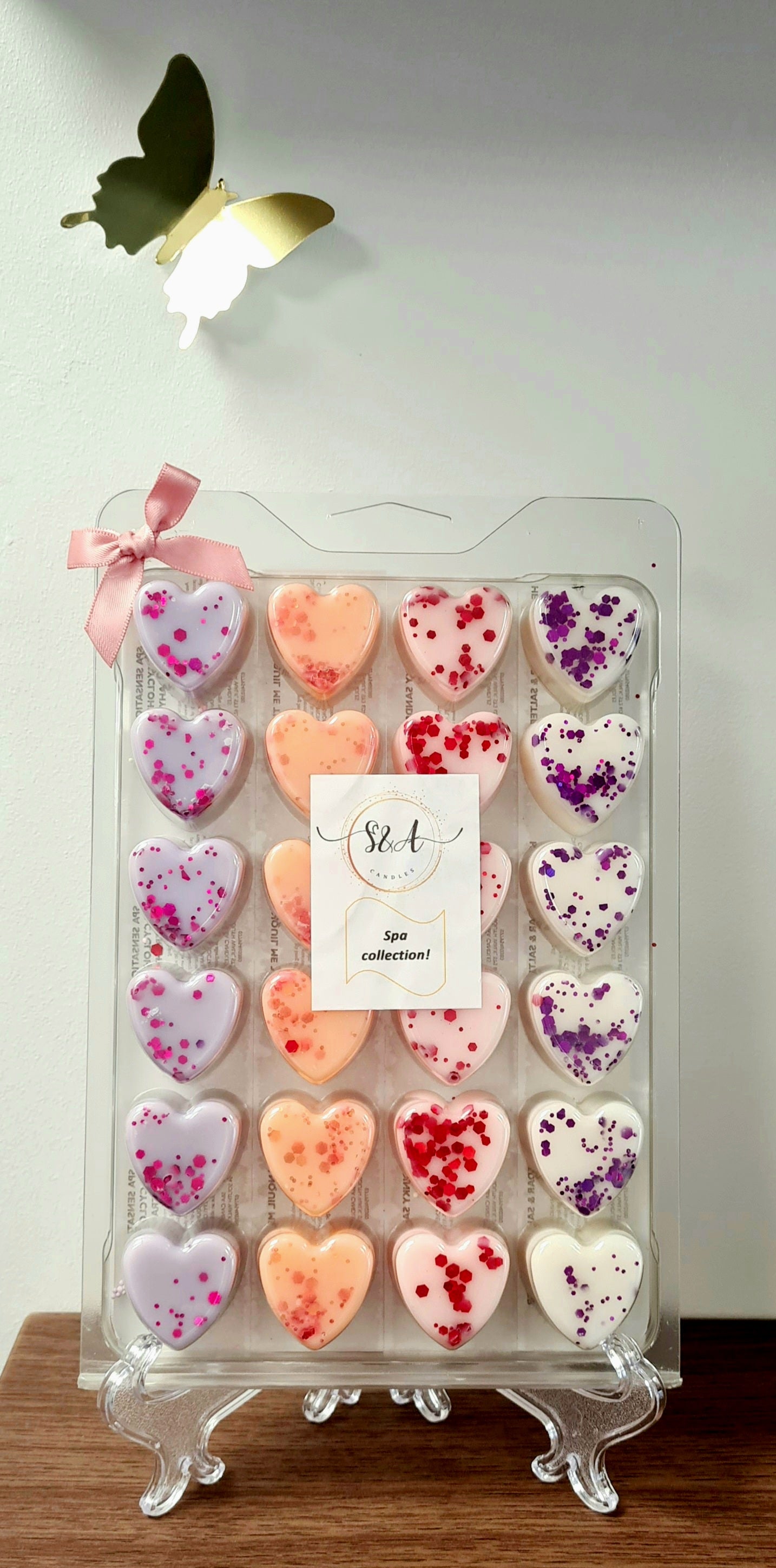 Spa collection hearts clamshell