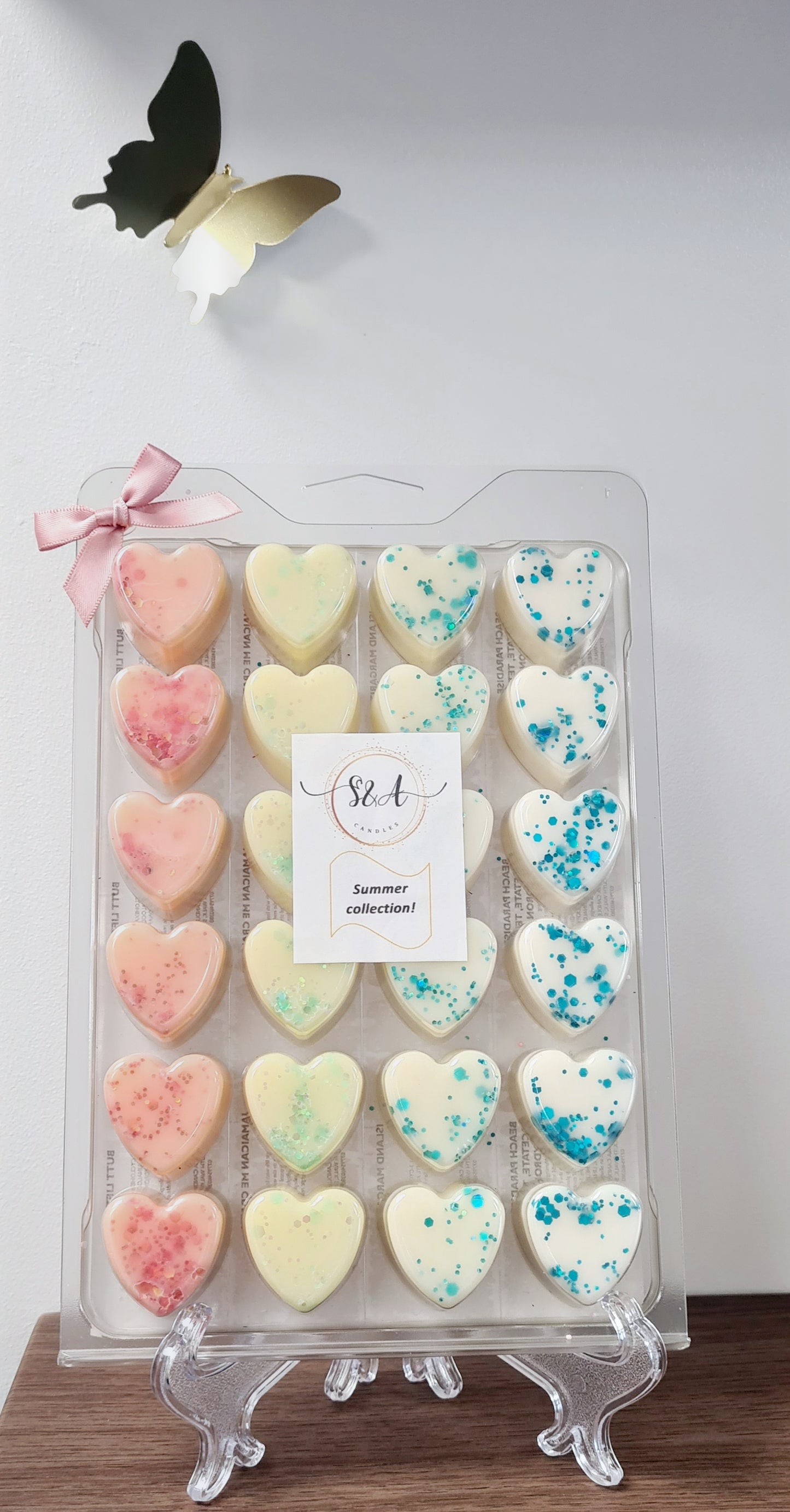 Summer collection hearts clamshell