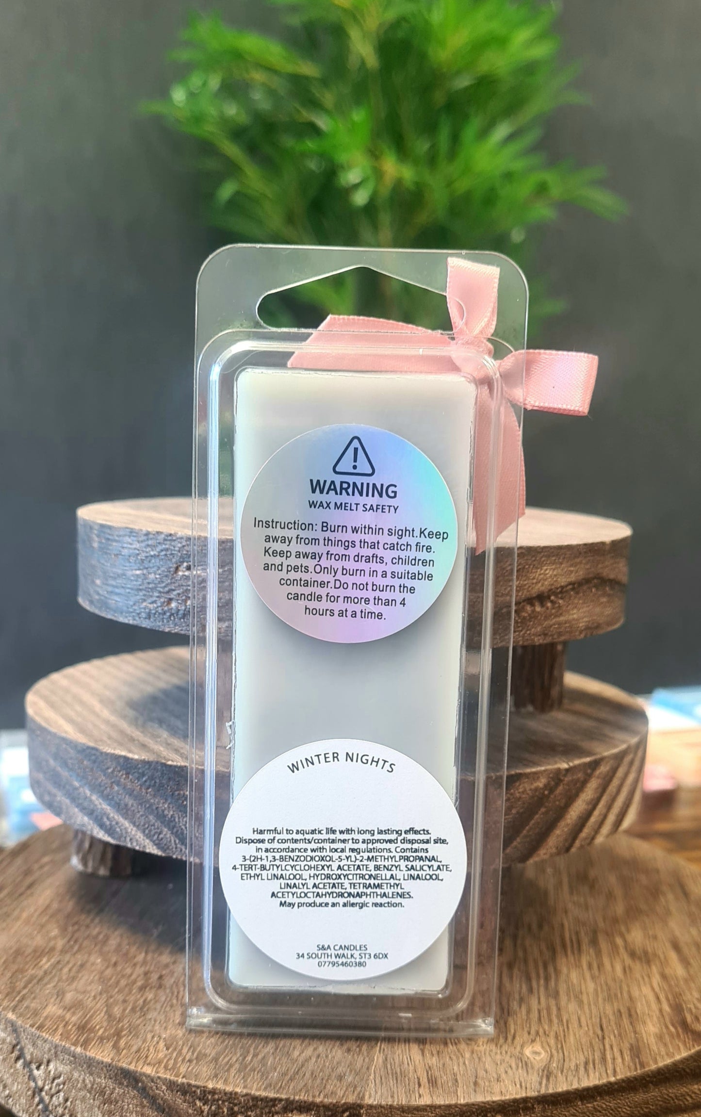 Winter Nights Wax Melts Snap Bar - Celestial Rose & Amber Breeze