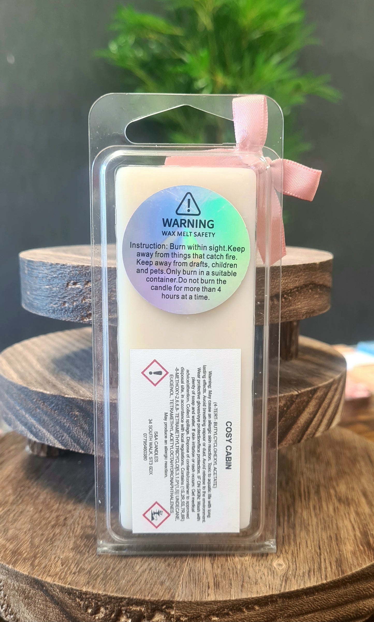 Cosy Cabin Wax Melts Snap Bar - Warm Cedarwood & Vanilla