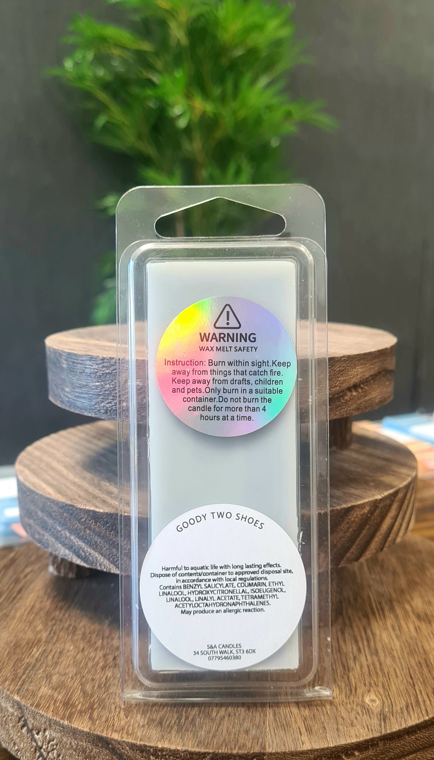 Goody Two Shoes Wax Melts Snap Bar - Cocoa & Jasmine Indulgence