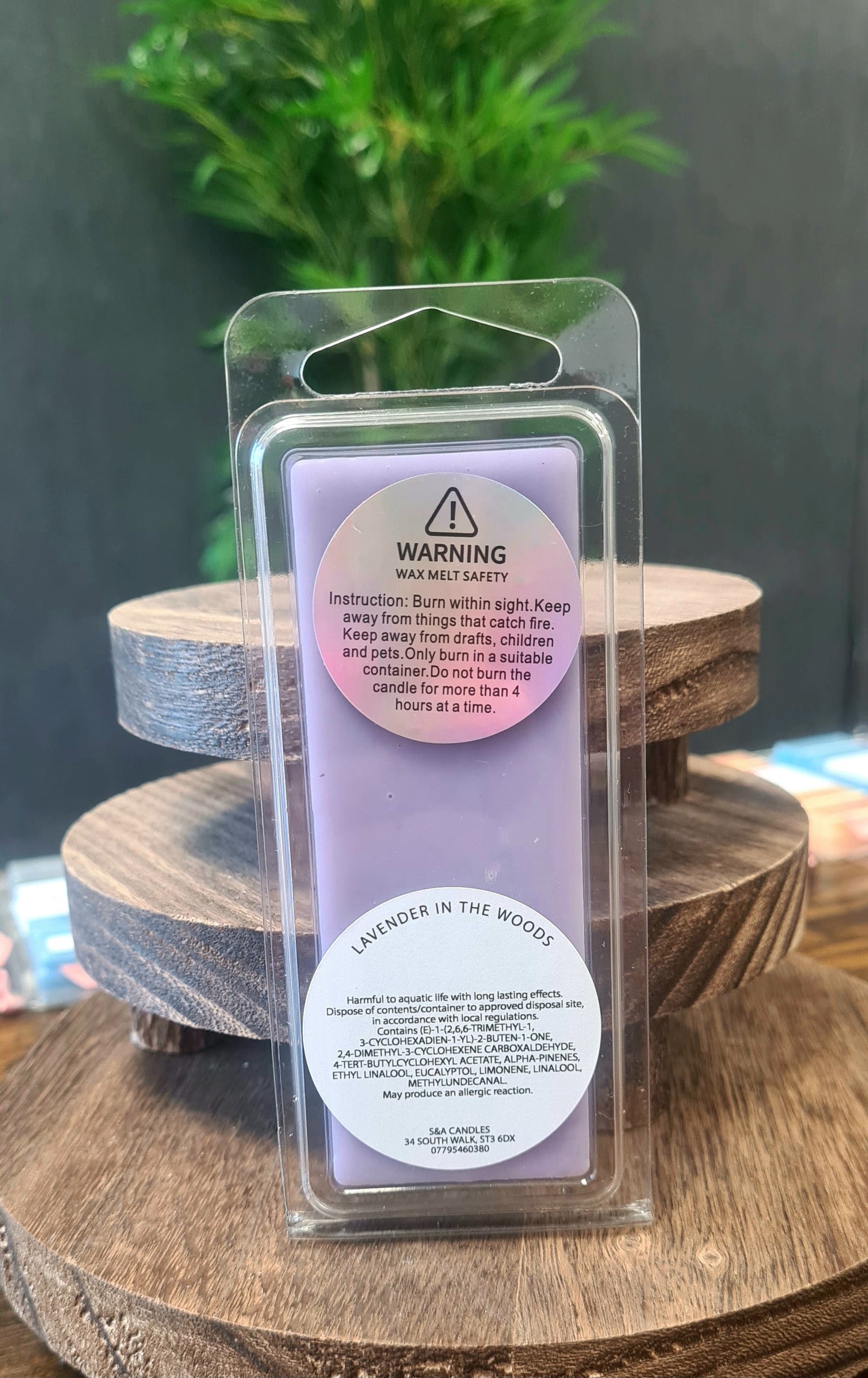 Lavender in the Woods Wax Melts Snap Bar - Herbal Harmony & Earthy Elegance