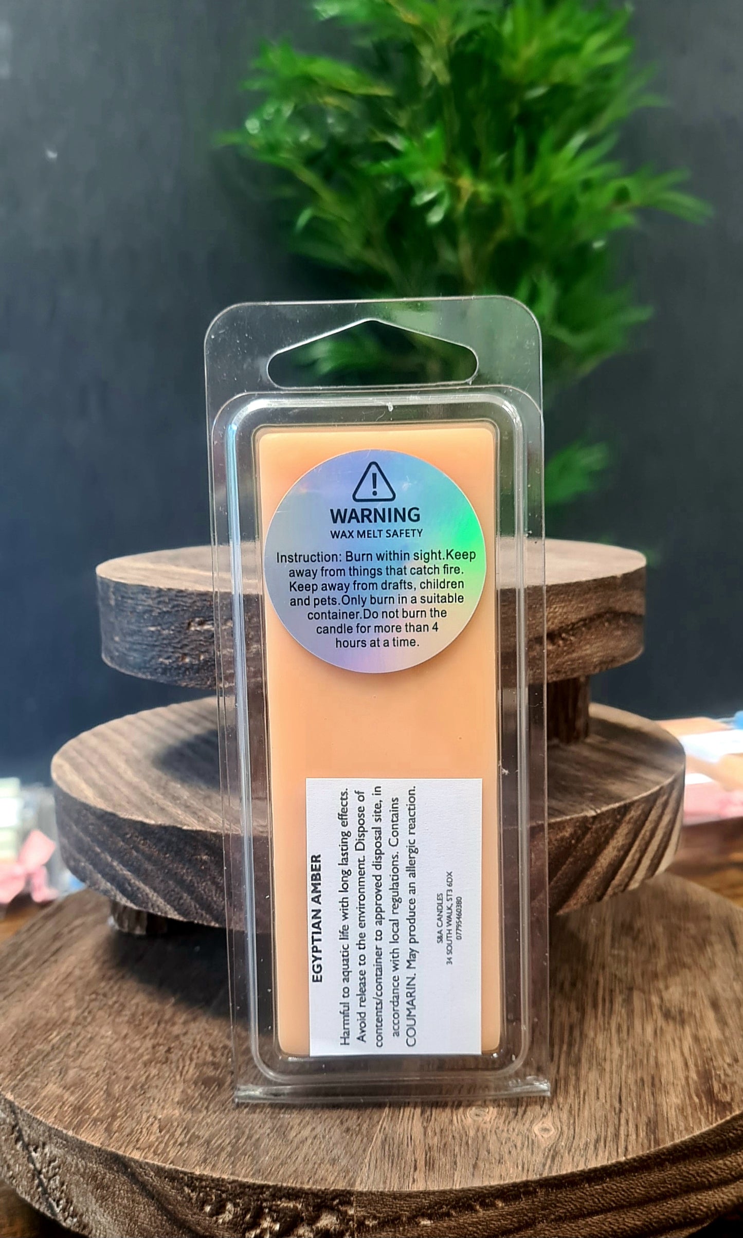 Egyptian Amber Wax Melts Snap Bar - Opulent Spice & Warm Elegance