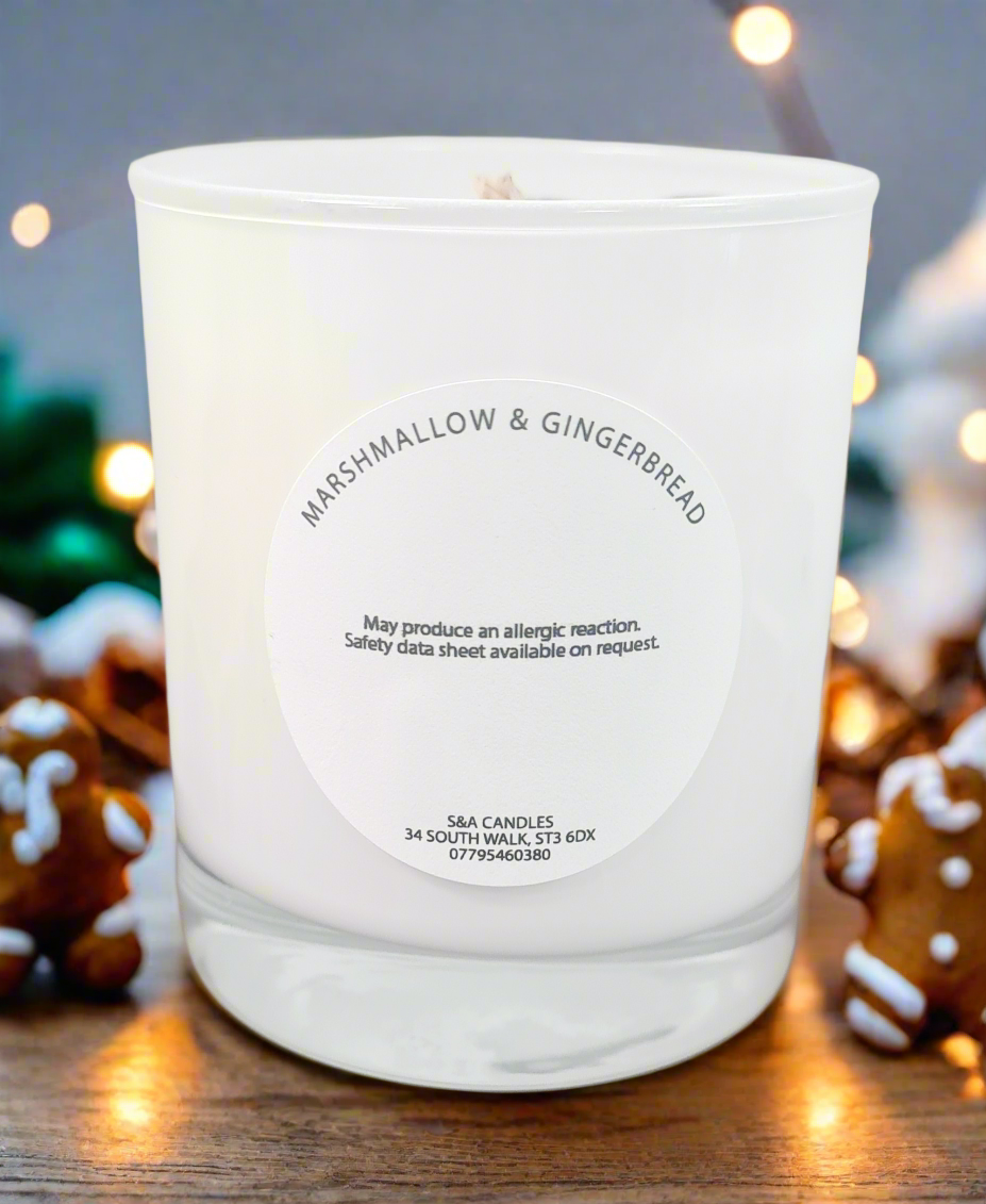 Marshmallow and Gingerbread Candle