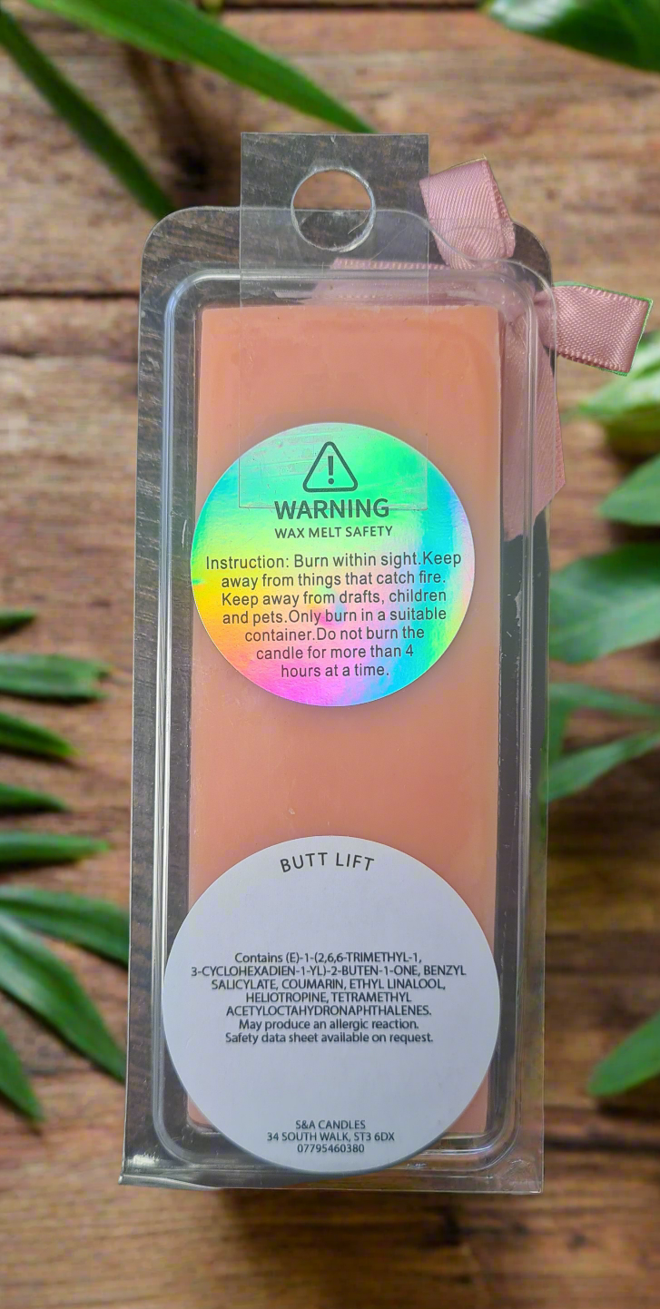 Butt Lift, Exotic Blossom & Fruit Scented Wax Melts Snap Bars
